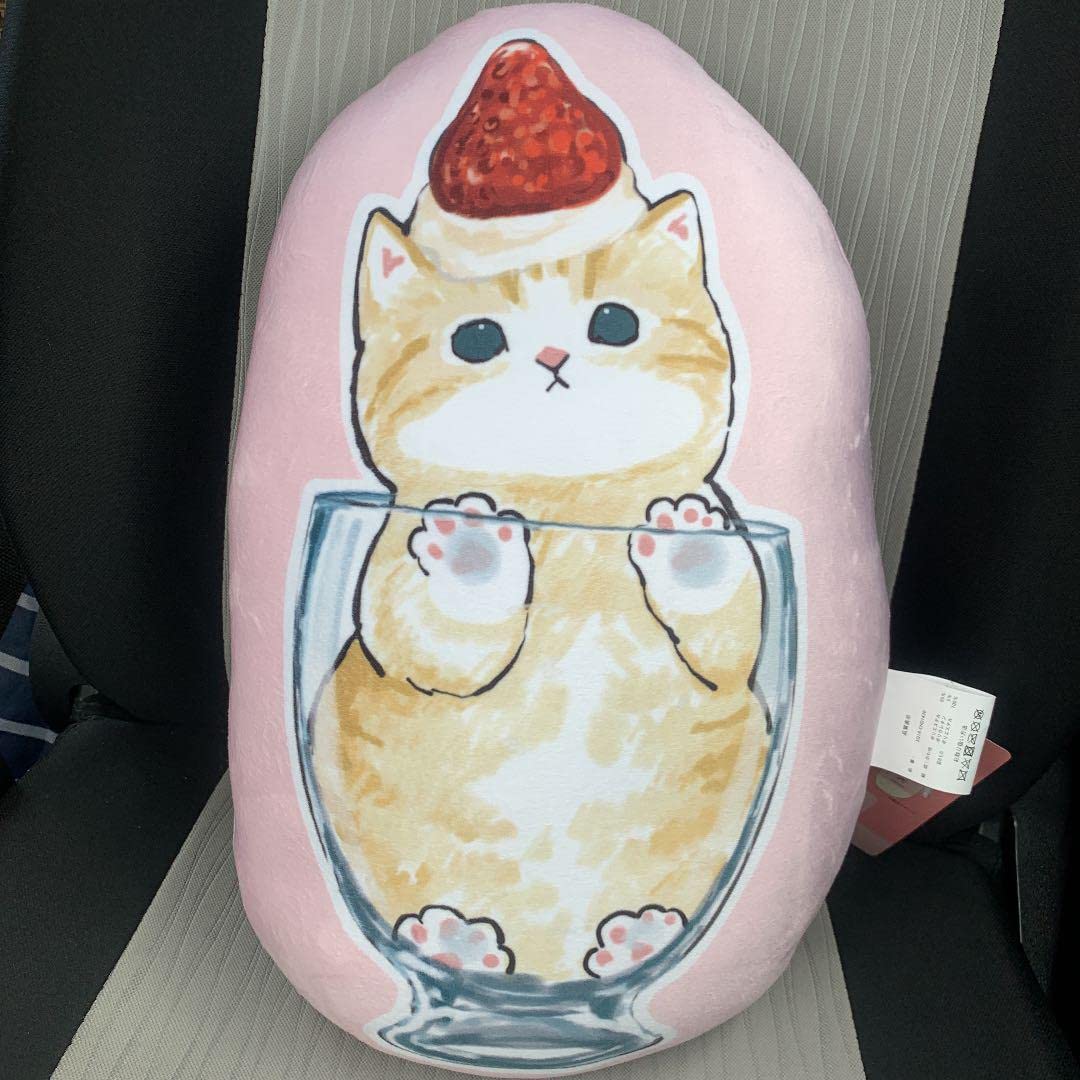 Amazon.co.jp: mofusand サメにゃん もちもちクッション ピンク