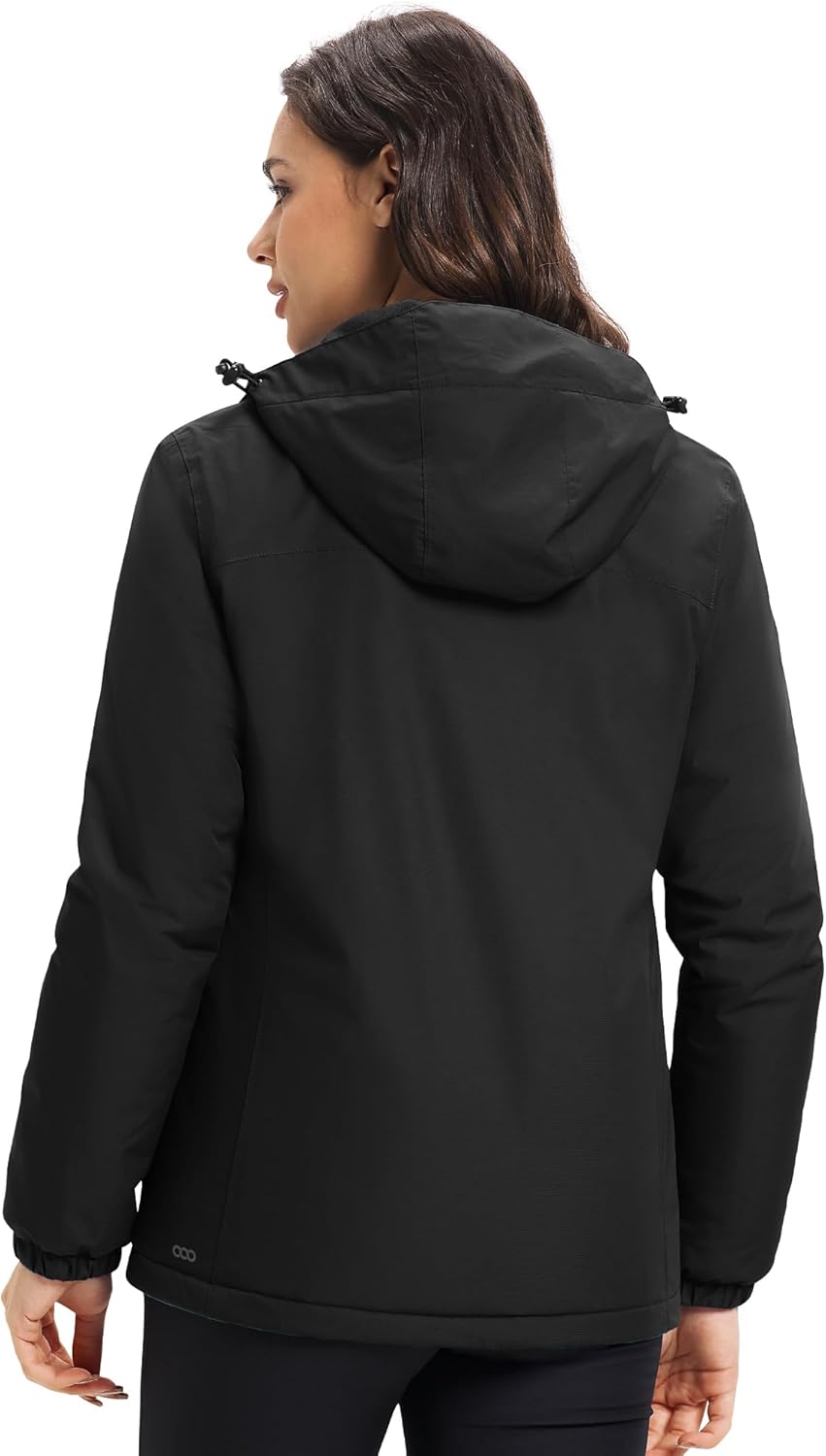 33,000ft Women's Fleece Lined Rain Jackets Waterproof Lightweight Warm Raincoats for Hiking Travel Skiing Windbreaker - Image 6