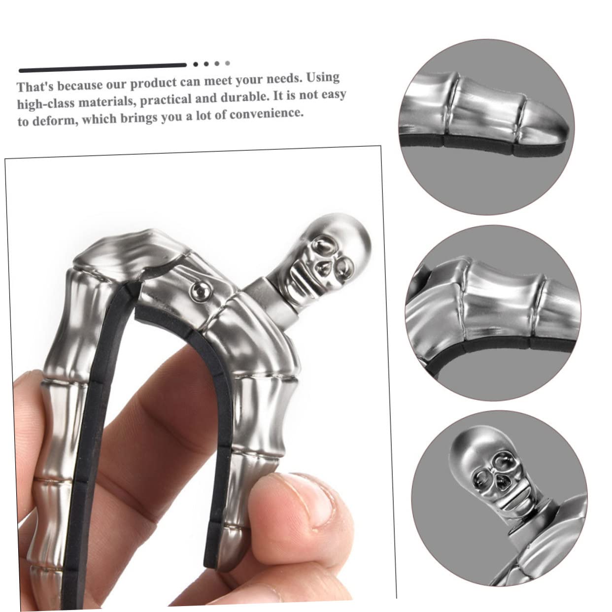 Toyvian 2pezzi Capo Chitarra Design Skull Head Per Ukulele e Chitarra Accessorio Tuning Leggero e Resistente Per Musicisti Di Tutti