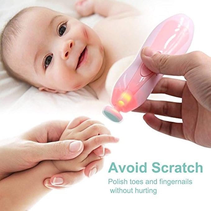 Buy Nirva With Device Of Women Picture Effective Baby Nail File Grinder Set Safe Trimmer Tools Kit For Manicure Pink Online At Low Prices In India Amazon In