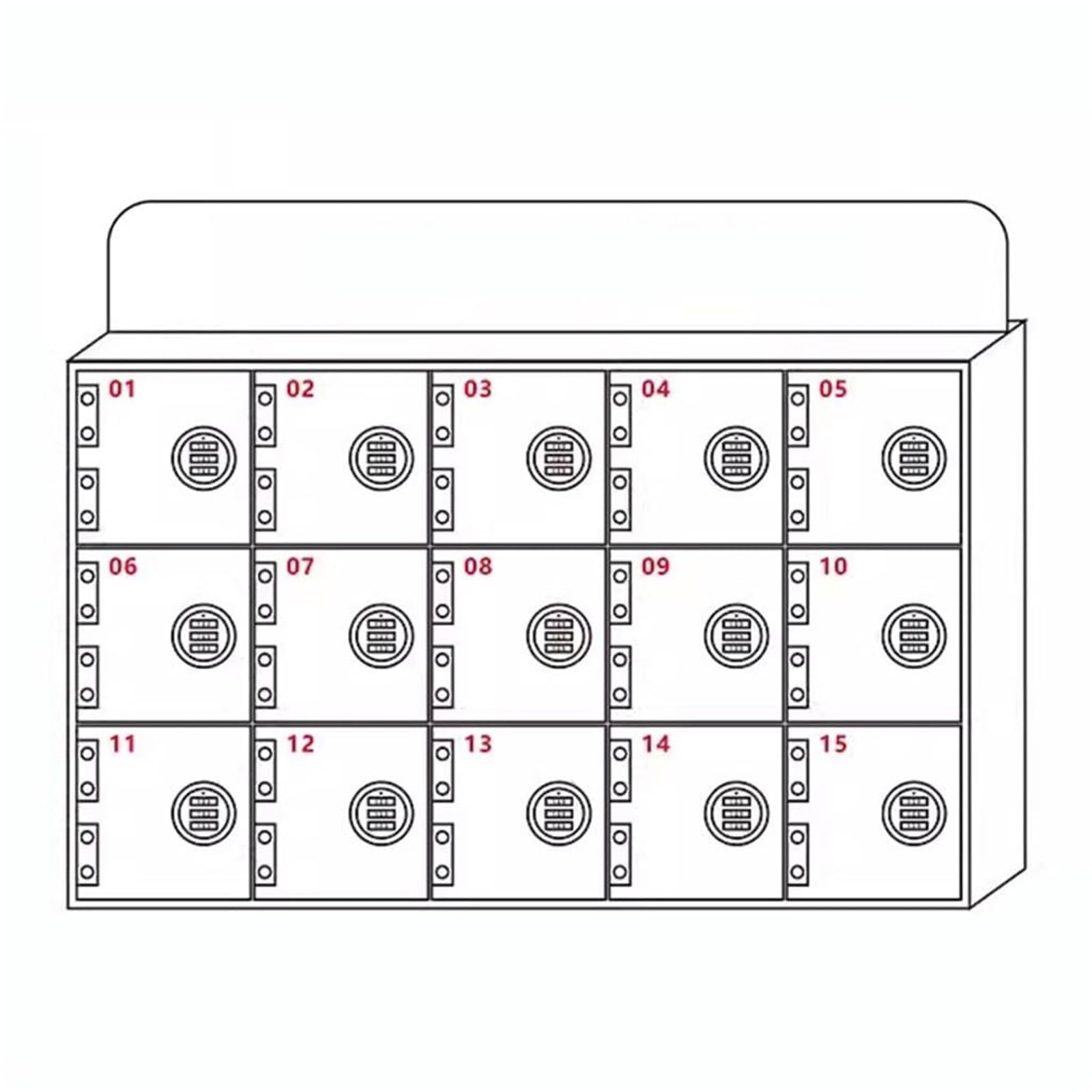 Casiers muraux pour téléphones portables d'étudiants en acrylique robuste