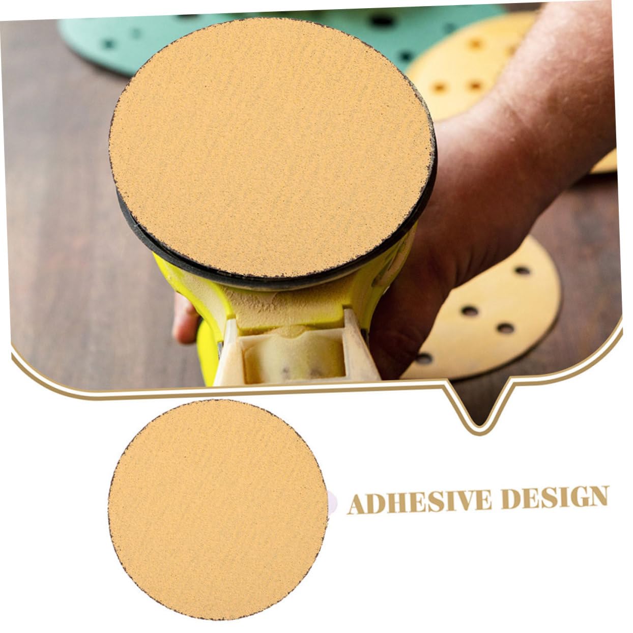 10pcs Grit Sandpaper Pads Self-Adhesive Sanding Discs for Angle Grinder