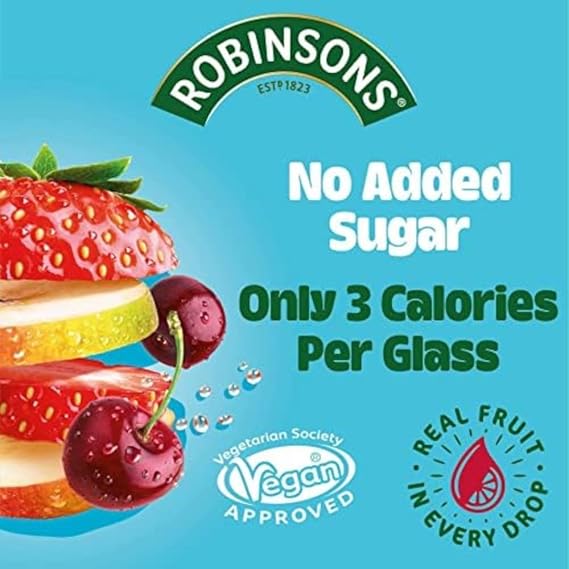 Robinsons Apple & Blackcurrant No Added Sugar Squash 2L