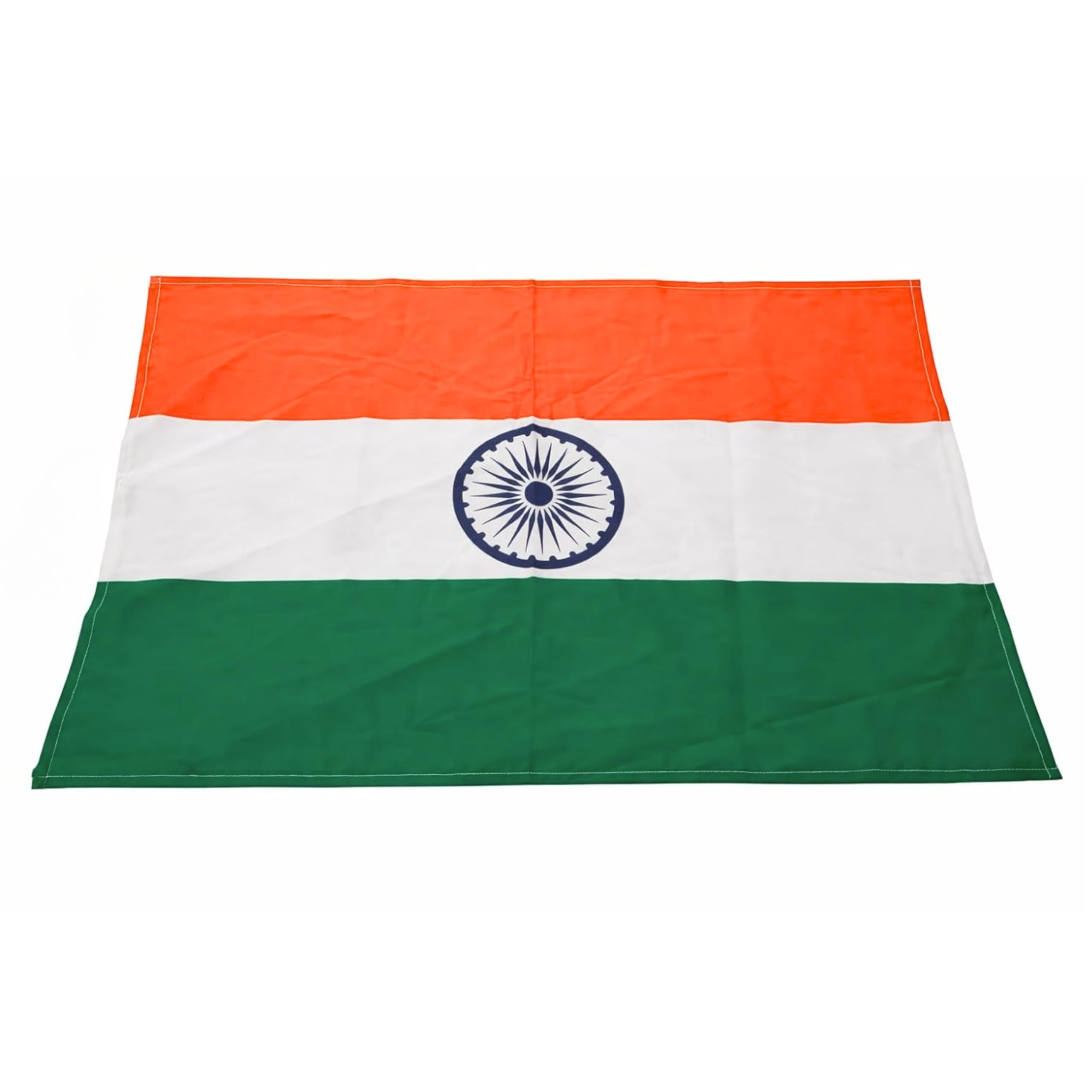 Elysian 100% Cotton Indian Flag | 4x2 ft (45 x 25 Inch) Hand-Stitched National Tiranga | Weather-Resistant and Fade-Proof Flag with Both-Side Printing for Indoor & Outdoor Use – 2Pc-picture-11