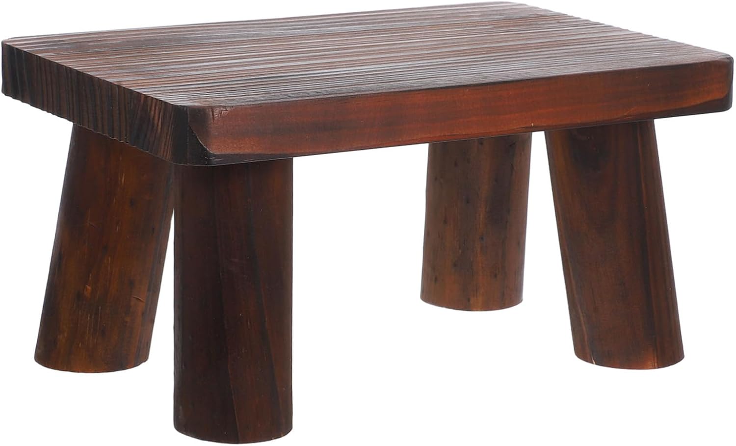 Zerodeko Step Stool for Adults and Seniors Heavy Duty Foot Stool for Bedroom Kitchen Bathroom and Garden Portable Sturdy Design with Minimalist Style Eco-Friendly Pine Wood Construction