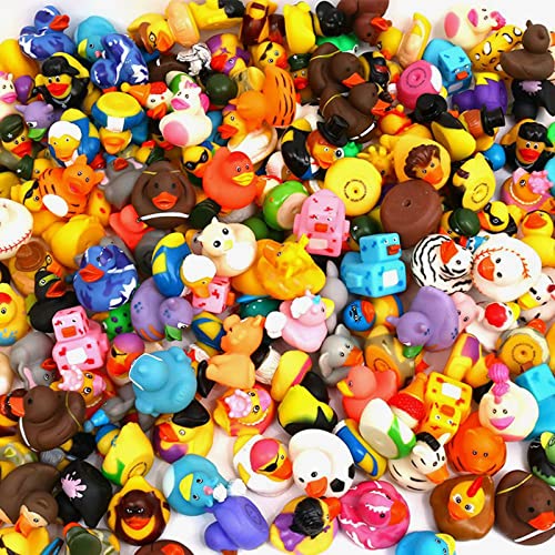 XY-WQ 100 Pack Rubber Duck for Jeep Ducking – 2″ Bulk Floater Duck for Kids – Baby Bath Toy Assortment – Party Favors, Birthdays, Bath Time, and More (50 Varieties) XY-WQ 100 Pack Rubber Duck for Jeep Ducking – 2″ Bulk Floater Duck for Kids – Baby Bath Toy Assortment – Party Favors, Birthdays, Bath Time, and More (50 Varieties)