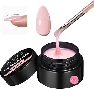 Makartt Pink Gel Builder for Nails, Sculpture Gel, Long Lasting Nail Extension Hard Gels, Self-Levelling Broken Nail Repair for Strengthener, UV Lamp Cure Required, Home Salon DIY Manicure 1.06 oz