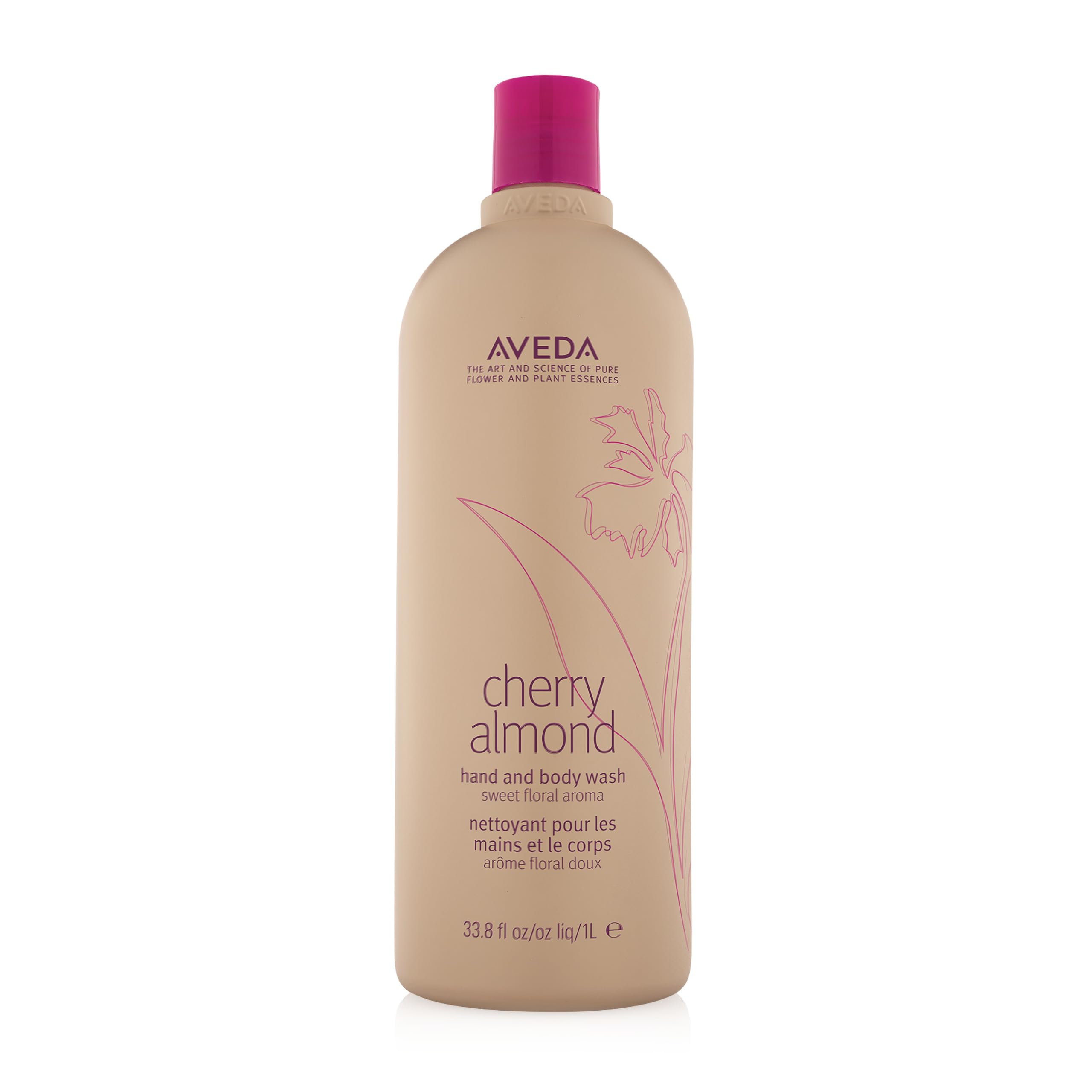 Aveda Cherry Almond Hand & Body Wash |with Sweet Almond Oil, Cherry Blossom Extract | Sweet Floral Aroma of Tonka Bean, Certified Organic Orange, Ylang Ylang | 97% Naturally Derived*
