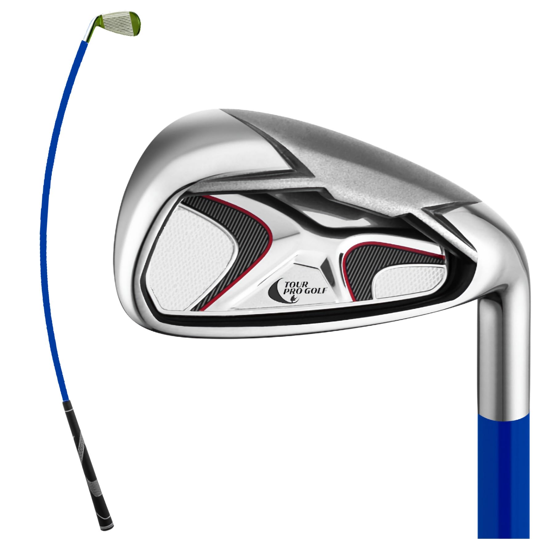 Tour Pro Golf Lag Swing 7 Iron Training Aid - Super Flexible Whip Shaft Golf Swing Aid to Build Improved Tempo, Rhythm, Transition, Timing and Strength - The Best Swing Trainer
