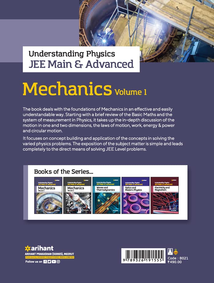 Image of Understanding Physics JEE Main and Advanced Mechanics Volume 1 (Old Edition)