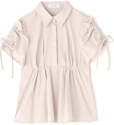 Amazon | [ナチュラルビューティーベーシック] ギャザースリーブ