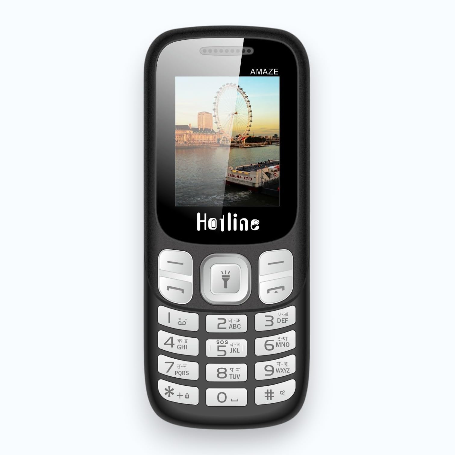 HOTLINE H312 Dual SIM Keypad Mobile Phone | 1.77” Display | Wireless FM | Digital Camera | Expandable Memory | LED Torch and Long Battery Life (Black)-picture-28