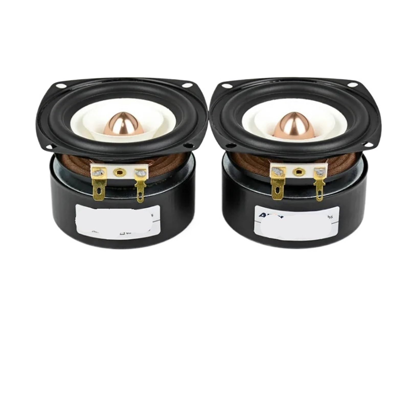 Altavoces Portátiles De Audio De 3 Pulgadas, 2 Uds., 4, 8 Ohm, 15W, Altavoz De Graves HiFi De Rango Completo, Altavoz Portátil, Altavoz Portátil DIY For Cine En Casa(Square 8 Ohm 15W)