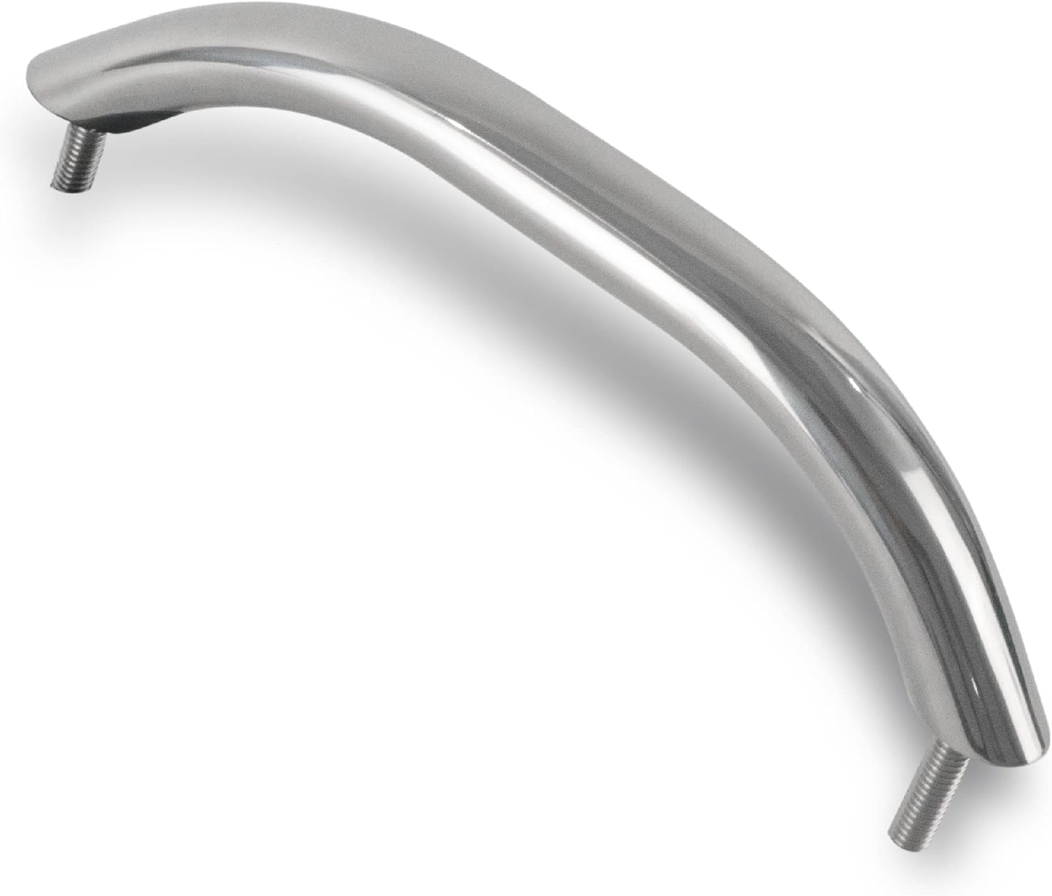 Five Oceans Marine Grab Handle Handrail with Stud | Polished Stainless Steel Construction | 9 inches