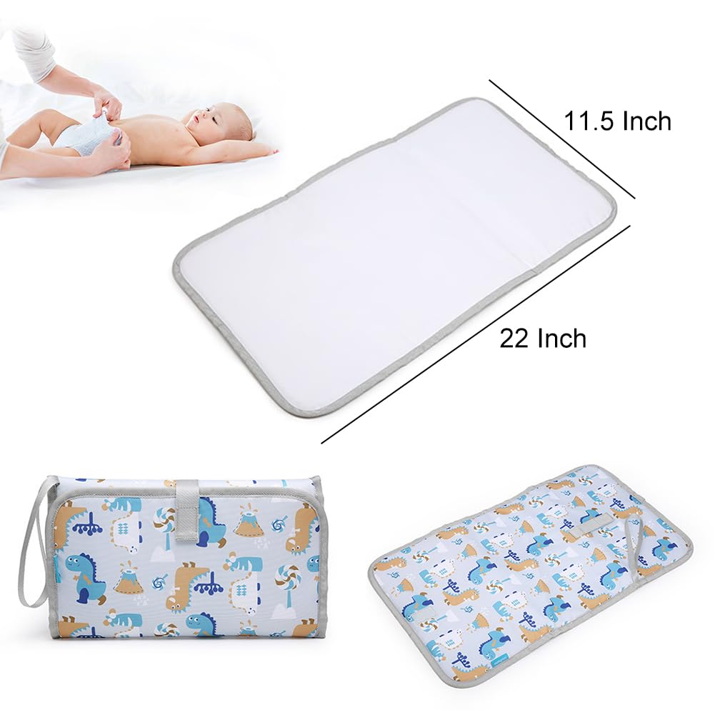 Fasciatoio Portatile Gloppie - Pieghevole, Impermeabile, Con Tasche, Per Viaggi E Cambio Pannolini - Foto 9