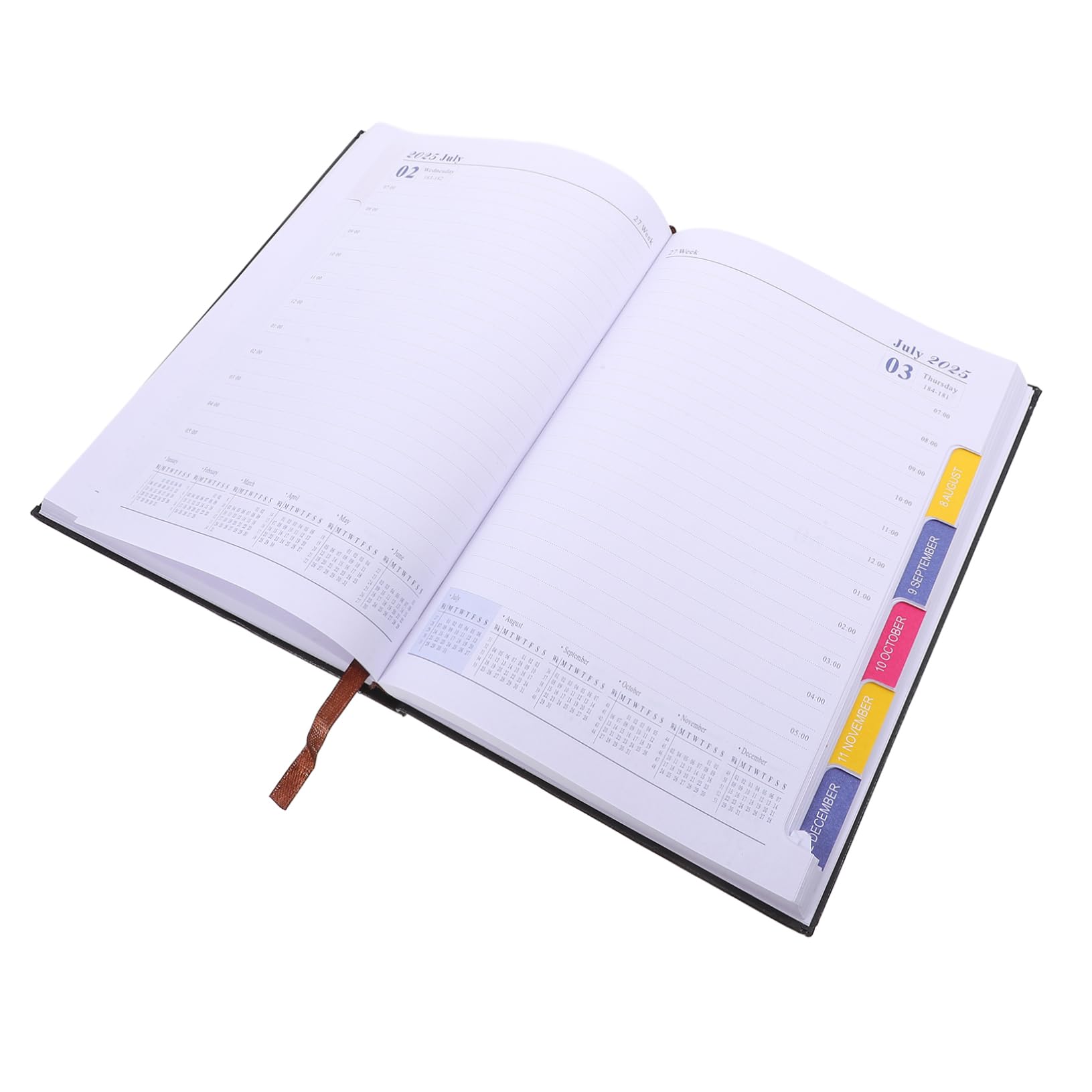 Housoutil 5 Stück Planer für Lehrer mit Wochen Monats und Tagesplaner Kompakter Akademischer Terminplaner Tragbares Notizbuch für Effiziente Organisation und Flexible Zeitplanung