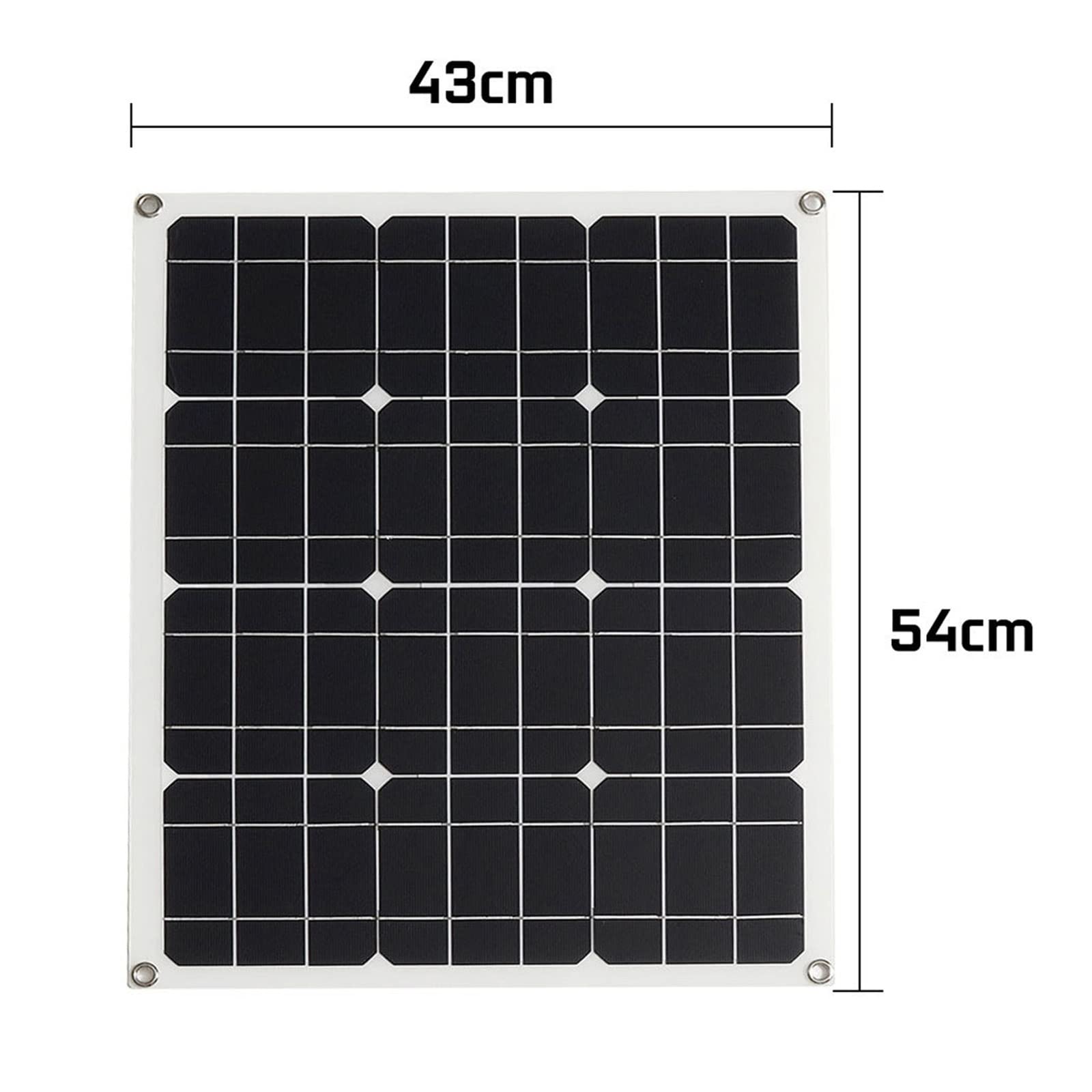 Przenośne panele słoneczne Elastyczny zestaw paneli słonecznych 100W Przenośna ładowarka słoneczna 18V System domowy 5V USB do telefonu 12V RV Samochód Łódź Camping Akumulator wodoodporny (kolor: z