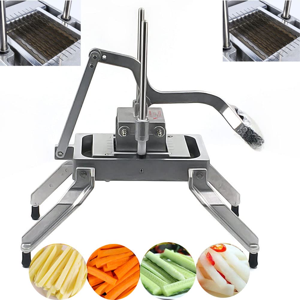 Gewerbliche Gemüsewürfel mit Edelstahlklingen, 1/2 & 1/4 Zoll