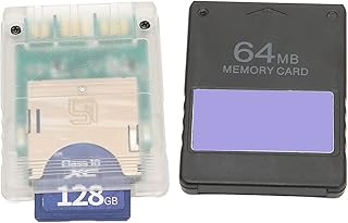 Console Storage Card Adapter, Universal 64MB FMCBV1.966 Universal Plug and Play Game Card Adapter for Video Games (Slim Consoles)