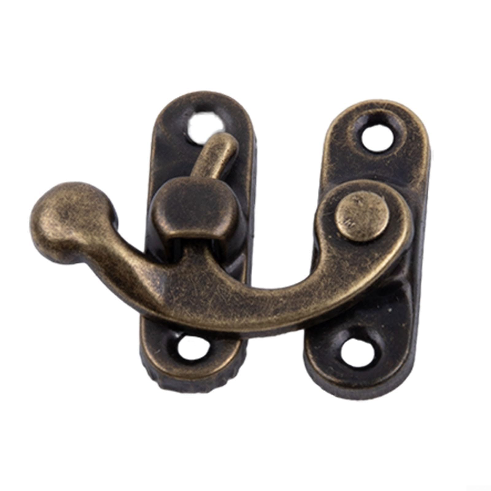 Chiavistelli per Porte 30 Pezzi Gancio Antico, Gancio di Chiusura in Ferro Bronzo Antico, Gancio Decorativo con Chiusura a Scatto for armadi e scatole portaoggetti(Bronze)