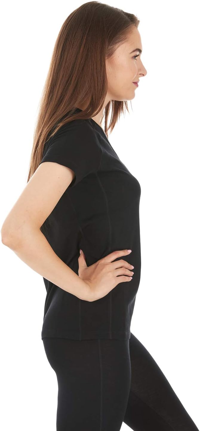 Womens Micro Weight V-Neck - 84% Merino Wool Shirt