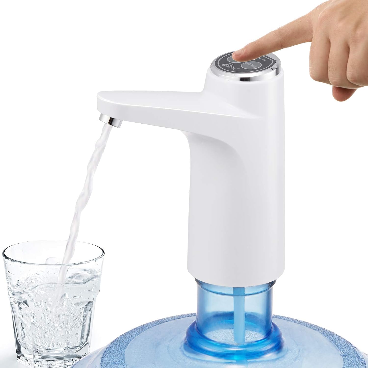 Automatic Water Dispenser Pump for 20L Bottle – Portable, Rechargeable 600ml Food-Grade Water Pump, Easy Clean, Anti-Bacterial, 4W, Home, Office, Outdoor (Set of 1)-image-16