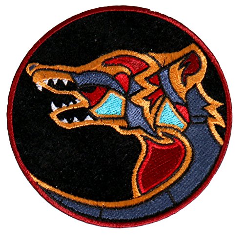 NATIVE WOLF, High Thread Embroidered