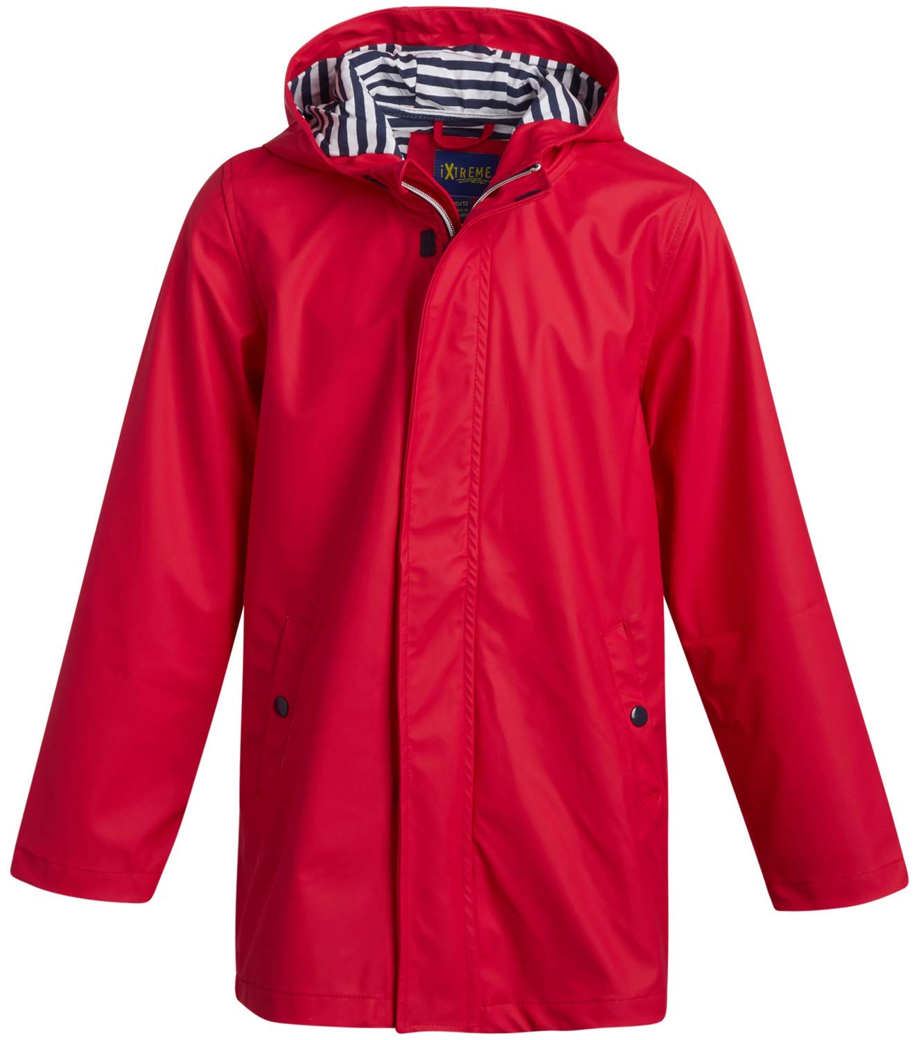 iXtreme Boys Rain Jacket - Lightweight Waterproof Hooded Rain Coat for Boys - Windbreaker Jacket for Outdoor Play & Travel