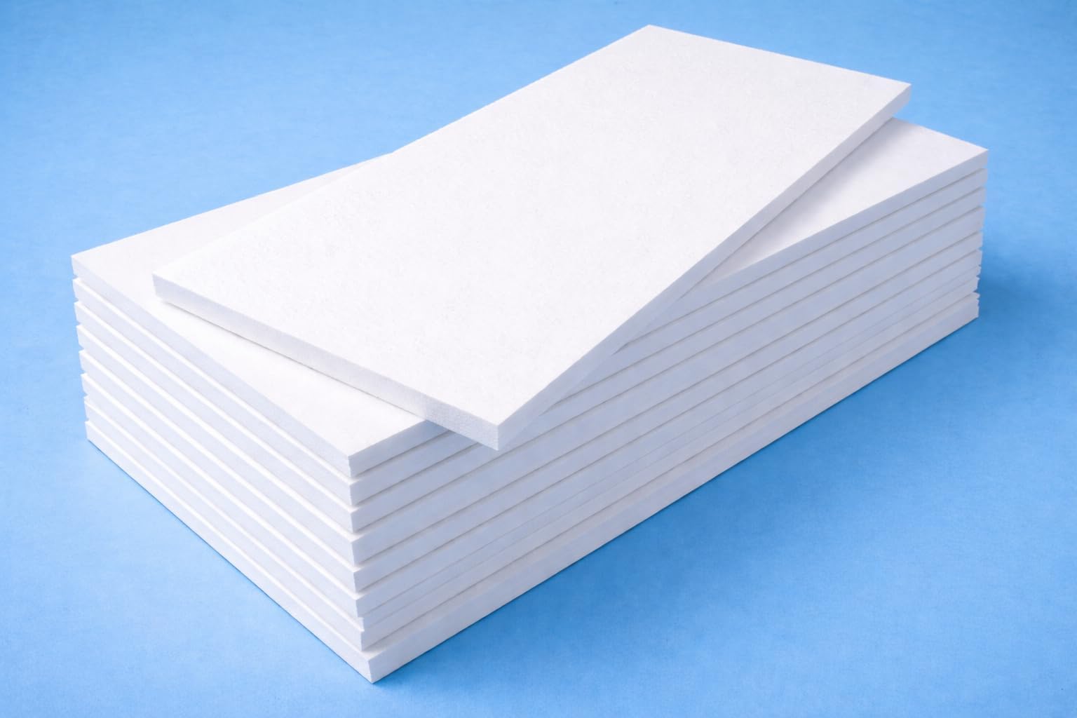 Polistirolo EPS 150 - 50x100 cm – Set 10 Pannelli Isolanti Alta Densità Spessore 10/20/30/40 mm – Isolamento Termico, Imballaggio, Edilizia e Fai da Te (cm 2 x 50 x 100)