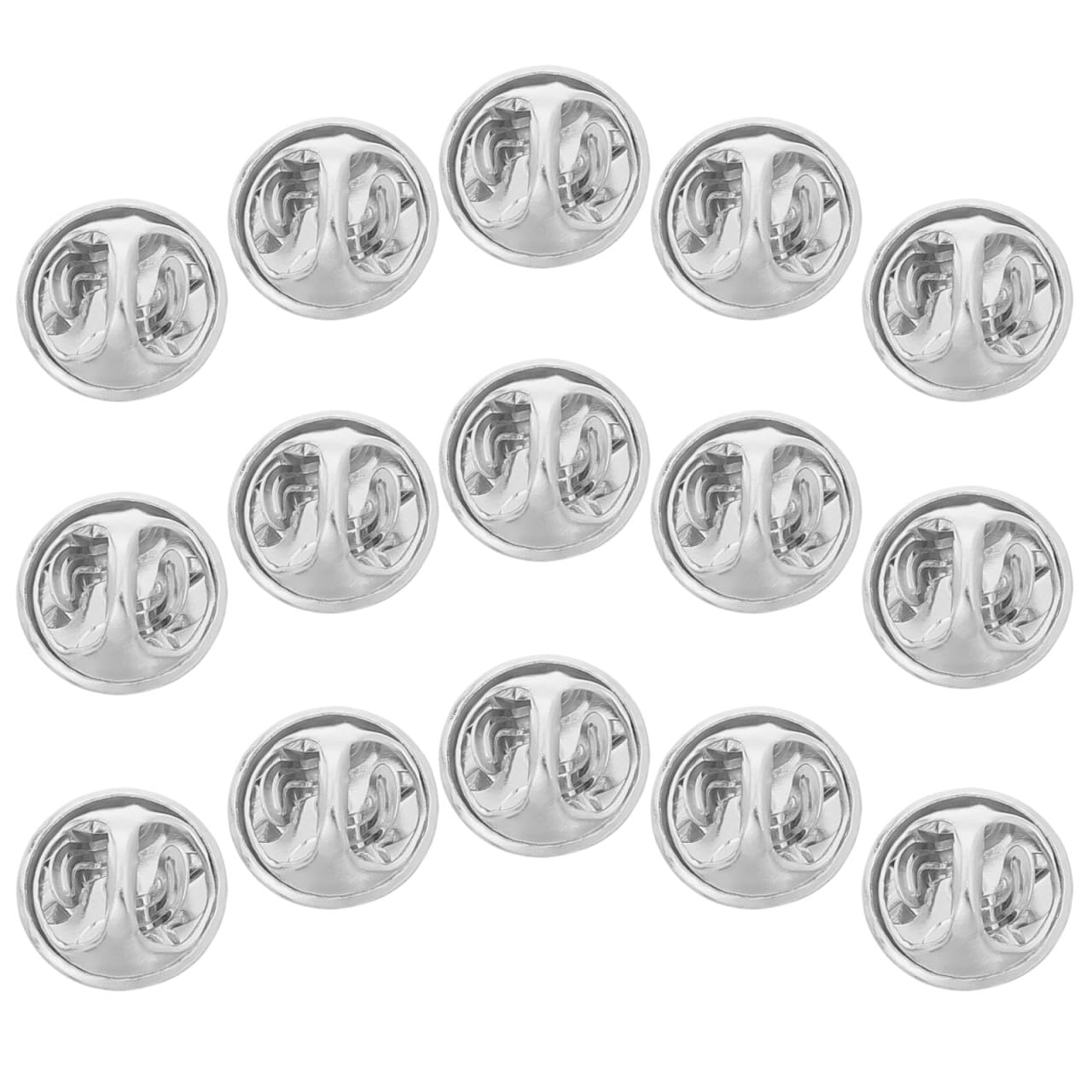 Pin De Uniforme De Metal y Embrague Insignia Para Manualidades, 50 Piezas Plateadas, Pin Trasero Metálico, Uso Profesional y Bricolaje, Reemplazo, Embalaje Mayor