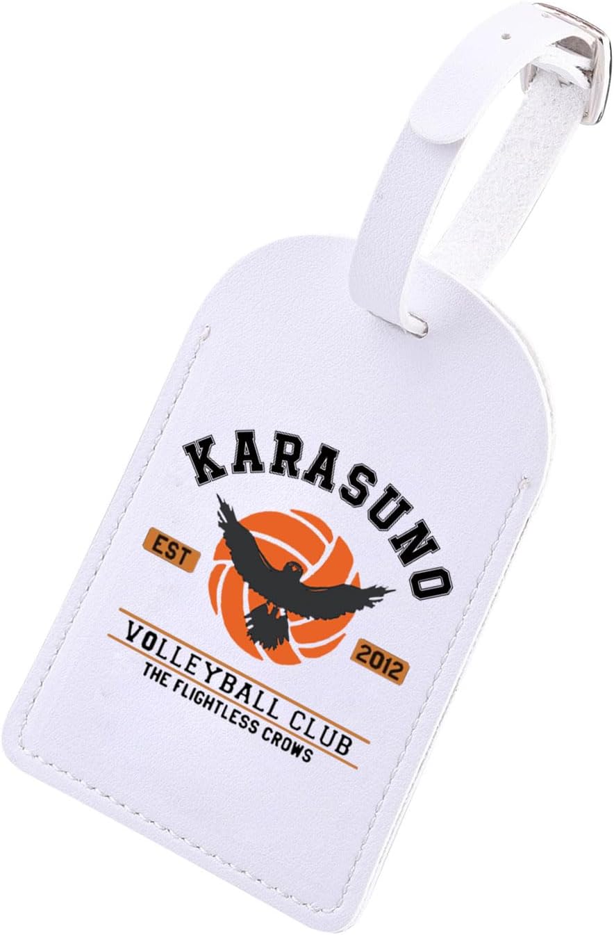 The Flightless Crows Anime Lovers Gift Japanese Volleyball Anime Themed Volleyball Club Gift Luggage Tag, Flightless Crows