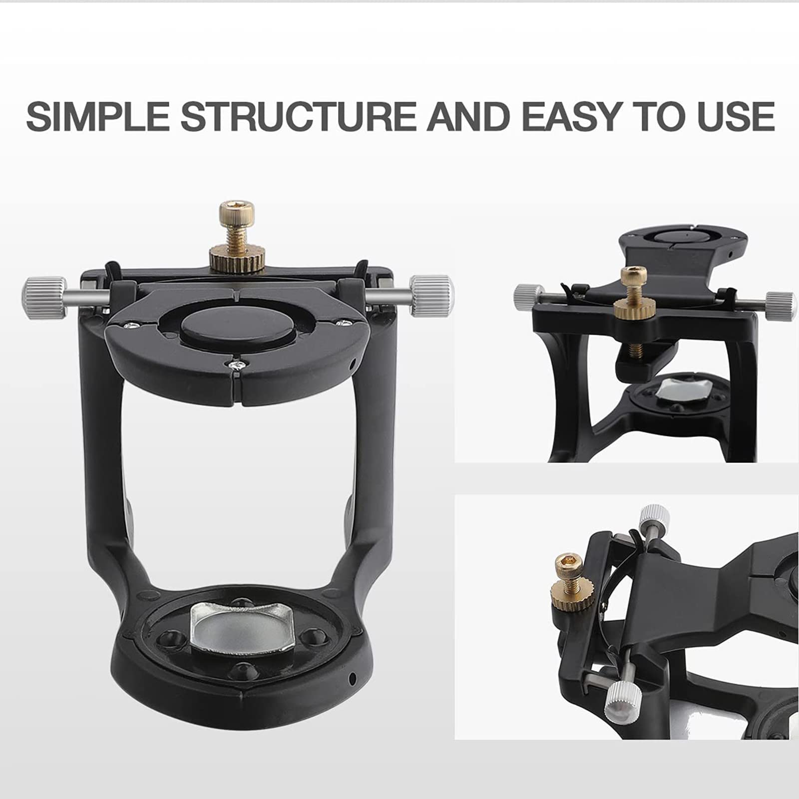 2 Piezas Articulador Magnético Ajustable para Dentaduras Postizas Articulador Pequeño Equipo De Laboratorio Dental Herramienta para Laboratorio Dental