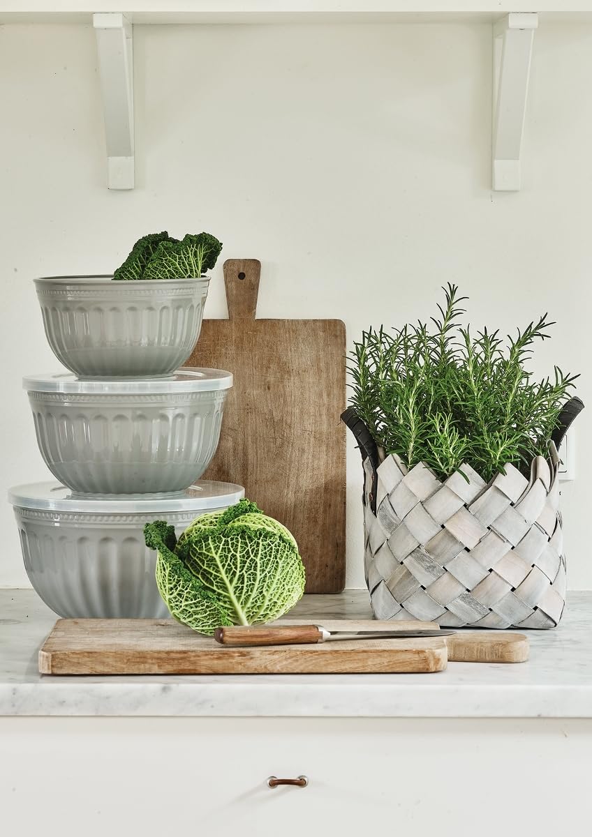 GreenGate Bowl with lid Alice Pale Blue Set of 3