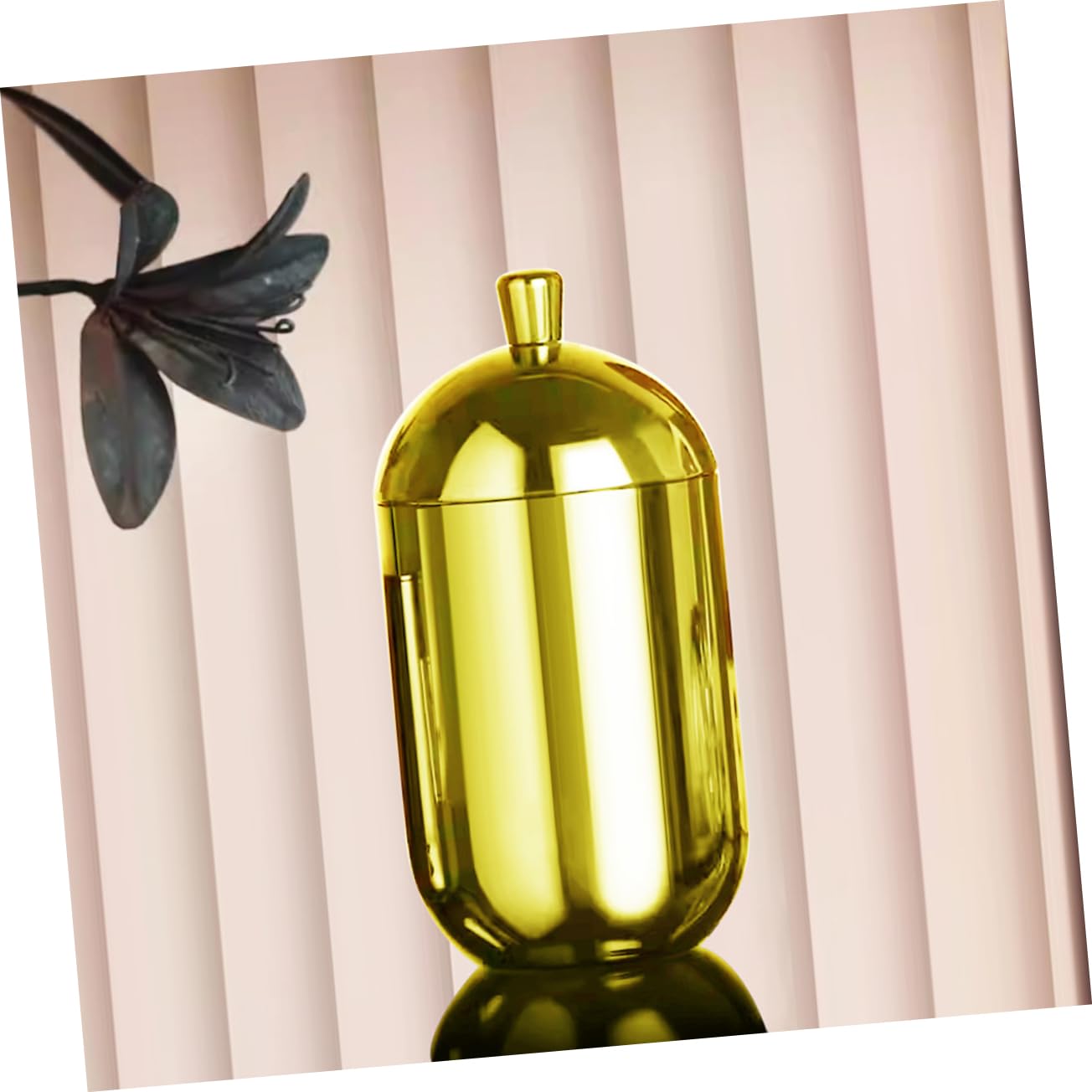 Aroma Diffusorflasche aus Edelstahl Gold Leerer Duftzerstäuber mit Deckel Aromatherapie Diffuser für Raumduft Aromabehälter zur Duftverbreitung und Dekoration