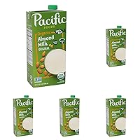Vista 11 de Pacific Foods Leche de almendras orgánica original, leche a base de plantas, cartón de 32 onzas