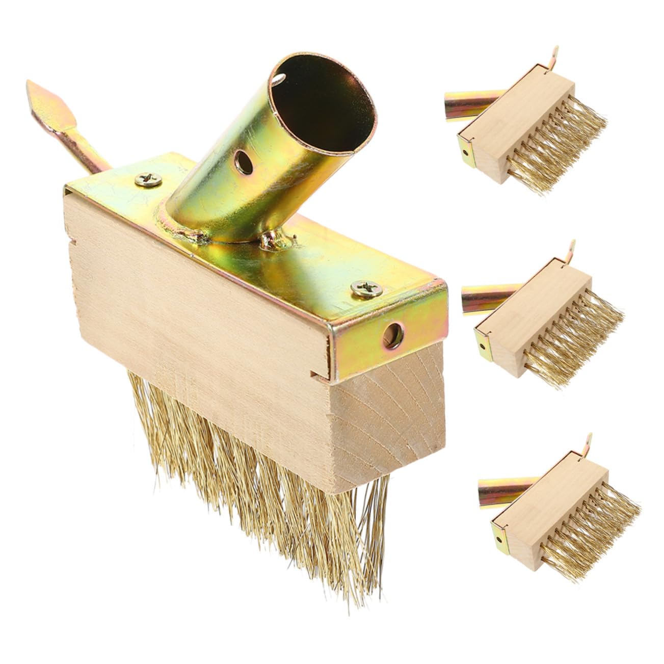 Brosse métallique pour terrasse outil désherbage jardinage fissures dalles x4