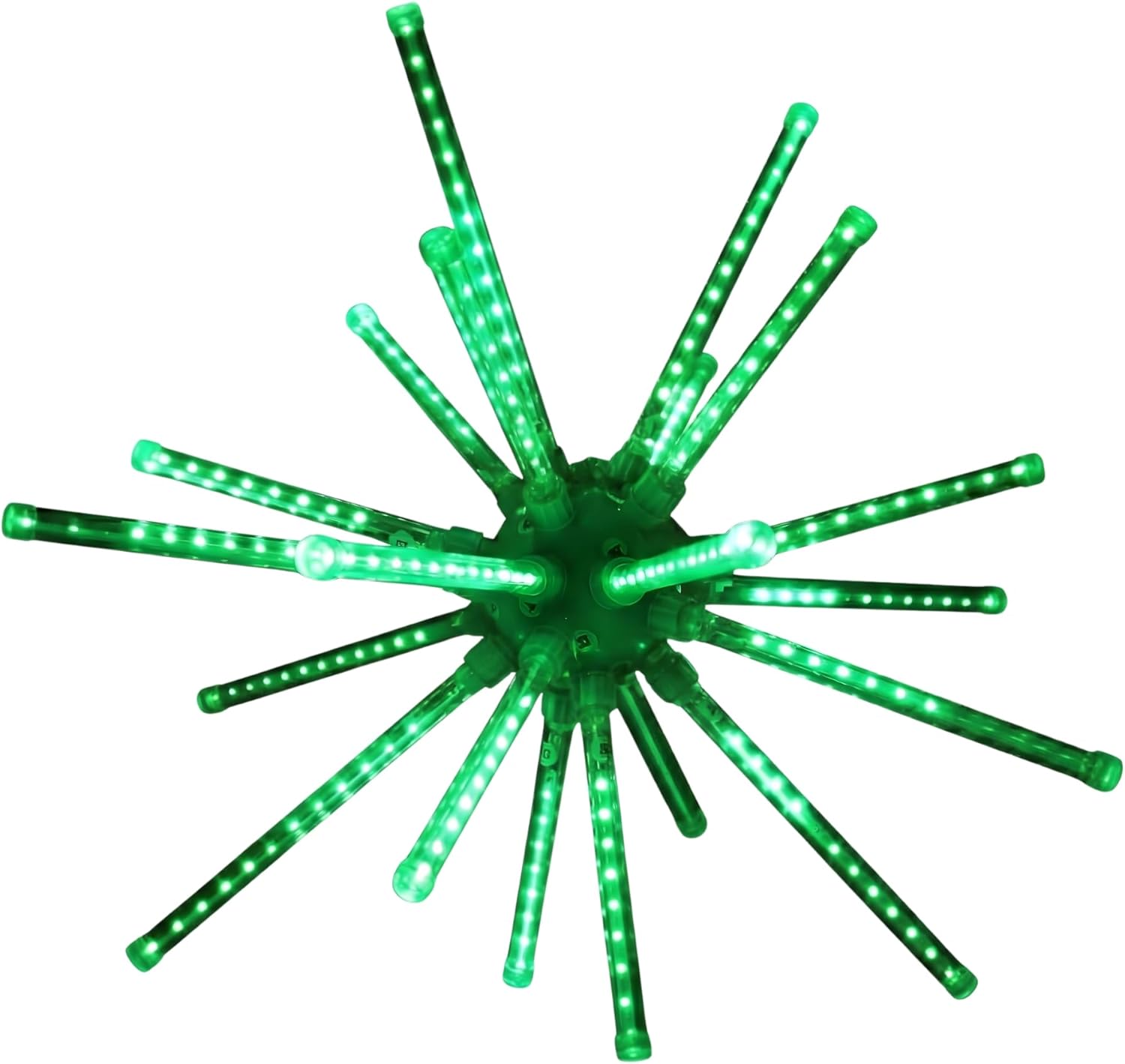 Holiday Bright Lights 20 Inch Green LED Meteor Burst Indoor Outdoor Star Decoration