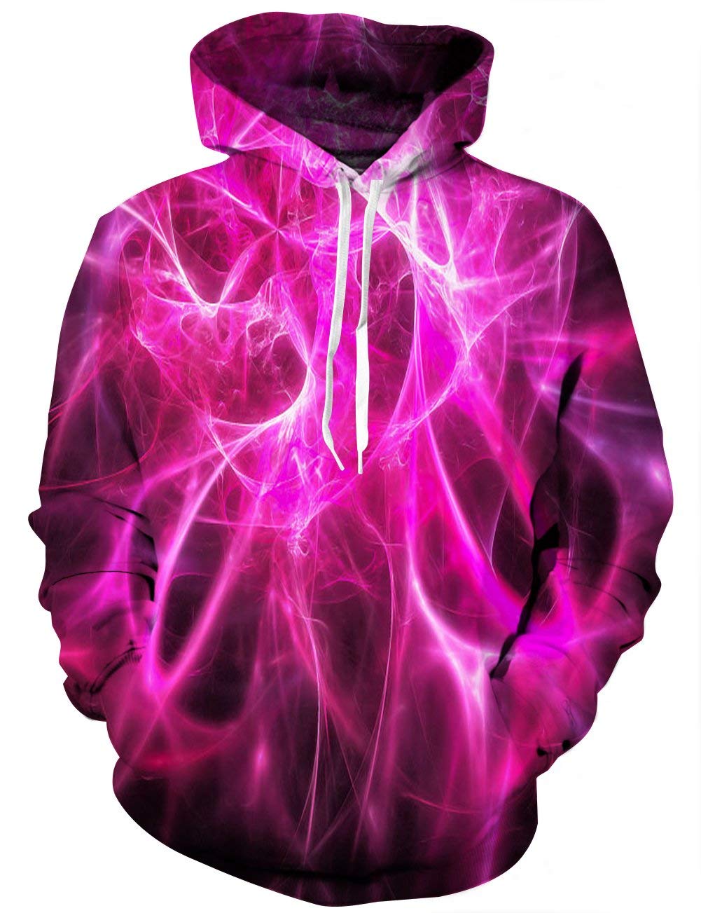 Unisex 3D Novelty Hoodies for Men Women Cool Graphic Pullover Sweatshirts with Pockets-Zx-Purple-X-Large