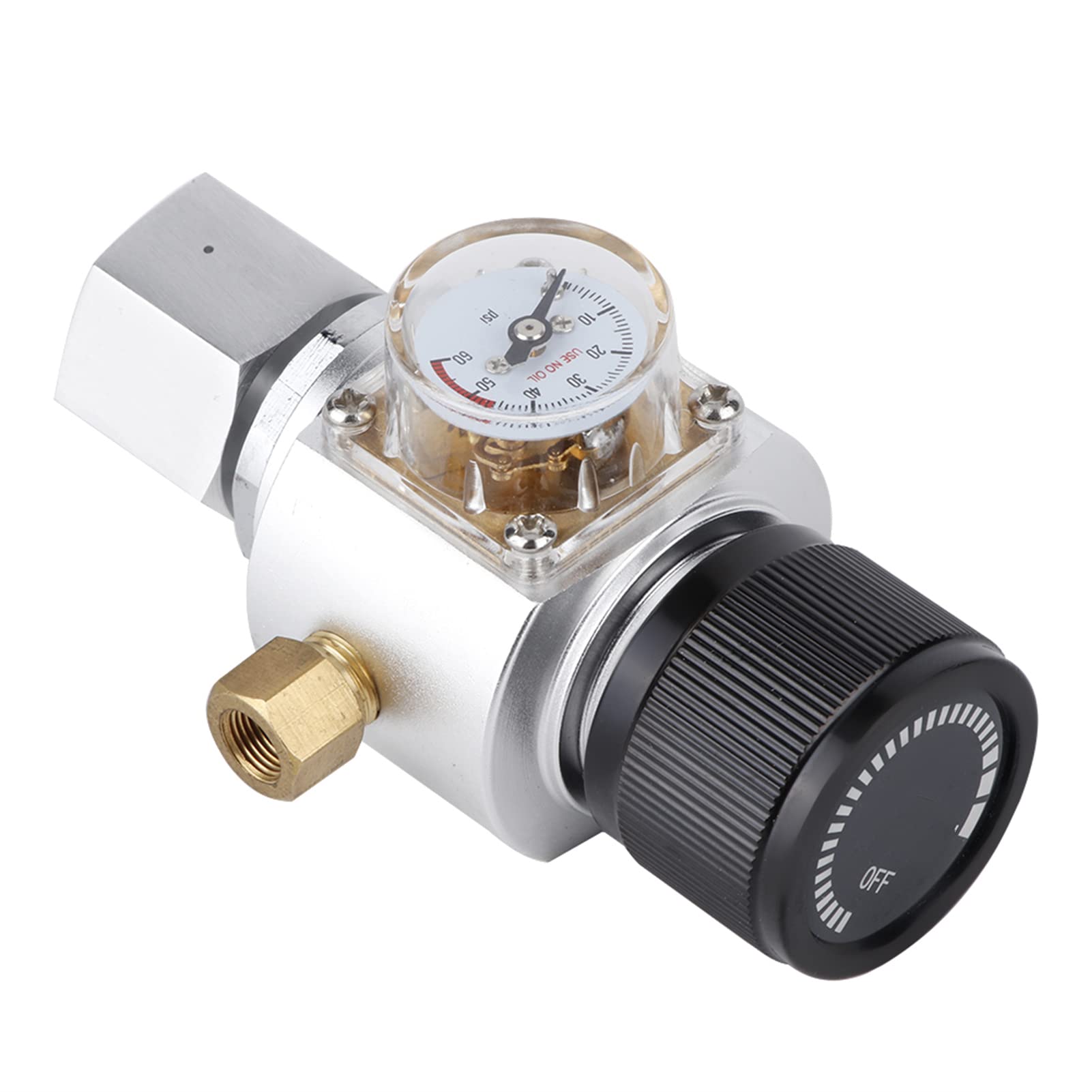 Reduktor Gazu CO2 Adapter Zaworu Redukcyjnego Ciśnienia Wody Sodowej Butelka Napoju Gazowanego Akcesorium do Ciśnieniowego Piwa Domowego Wykonane Jakościowo Regulator Gazu Zawór Regulacyjny