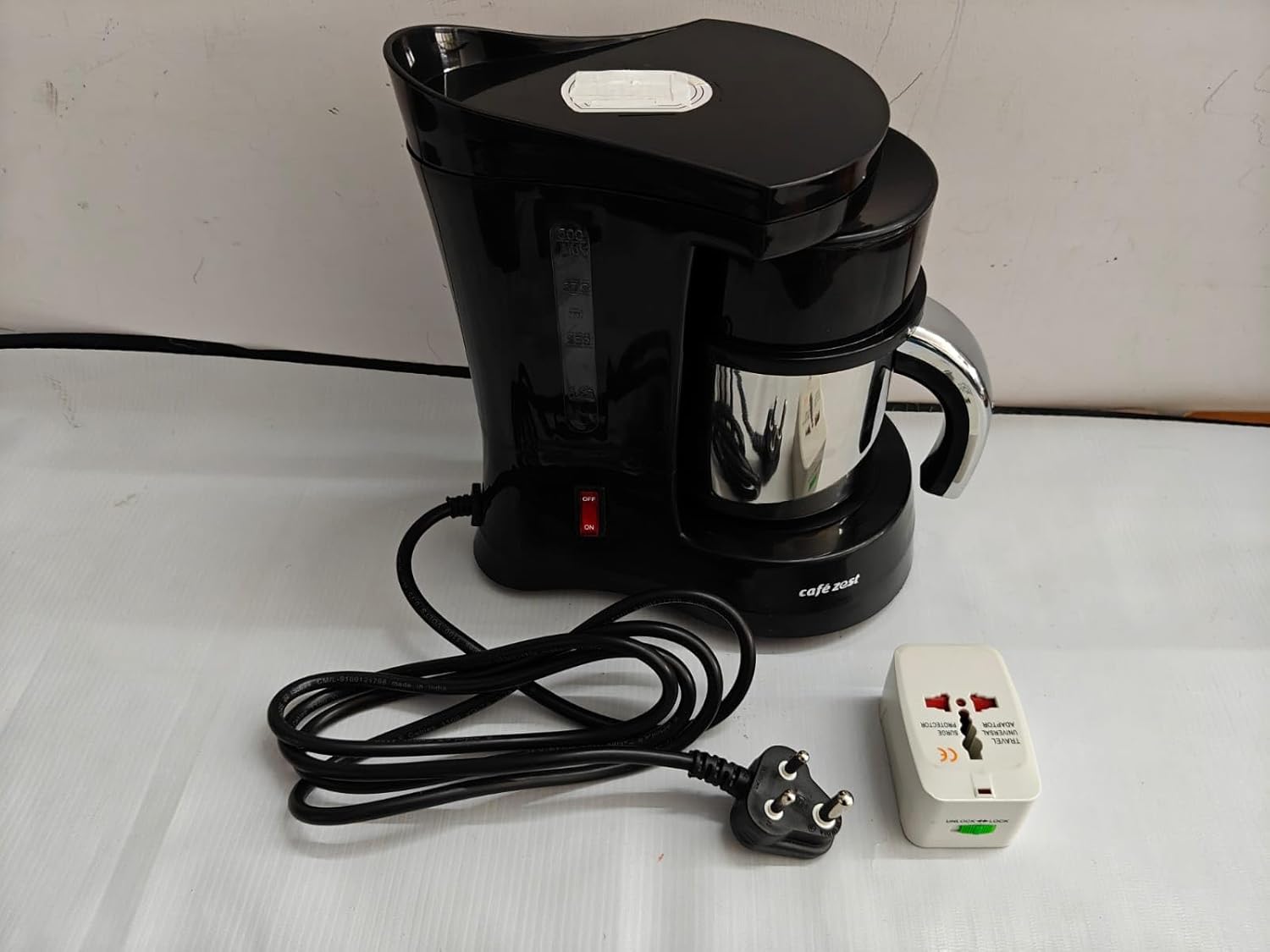 Cafe Zest Drip Coffee Maker| 450W Coffee Machine for Home | 500ml Capacity | Black