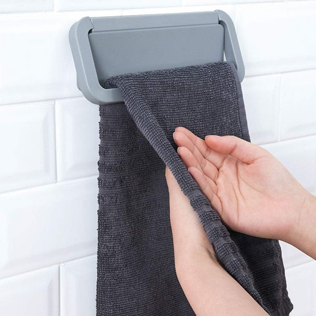 Paste Punch-Free Towel Rack,Towel Rack Shelf Bathroom Towel Pole Bath Towel Shoe Rack