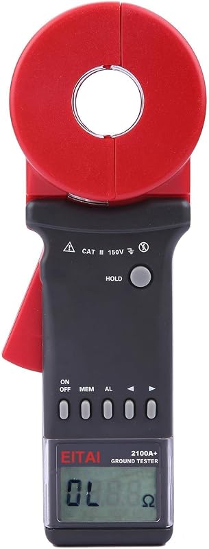 Probador de medidor de resistencia a tierra con abrazadera Bluetooth EITAI2100A+, 0,01 Ω-200 Ω, Φ1,26 pulgadas/32 mm, ventas directas del fabricante