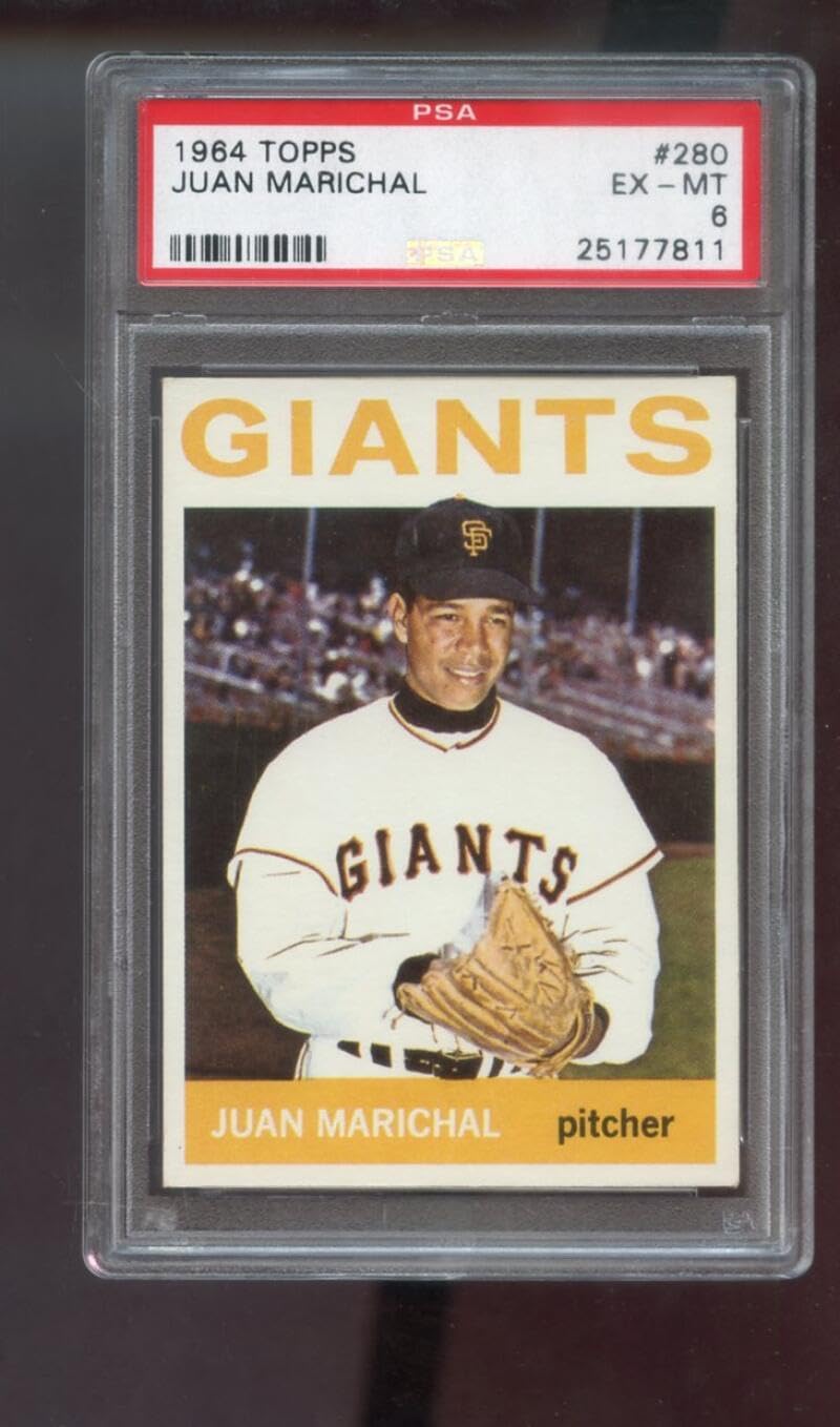 1964 Topps #280 Juan Marichal PSA 6 Graded Baseball Card MLB San Francisco Giant