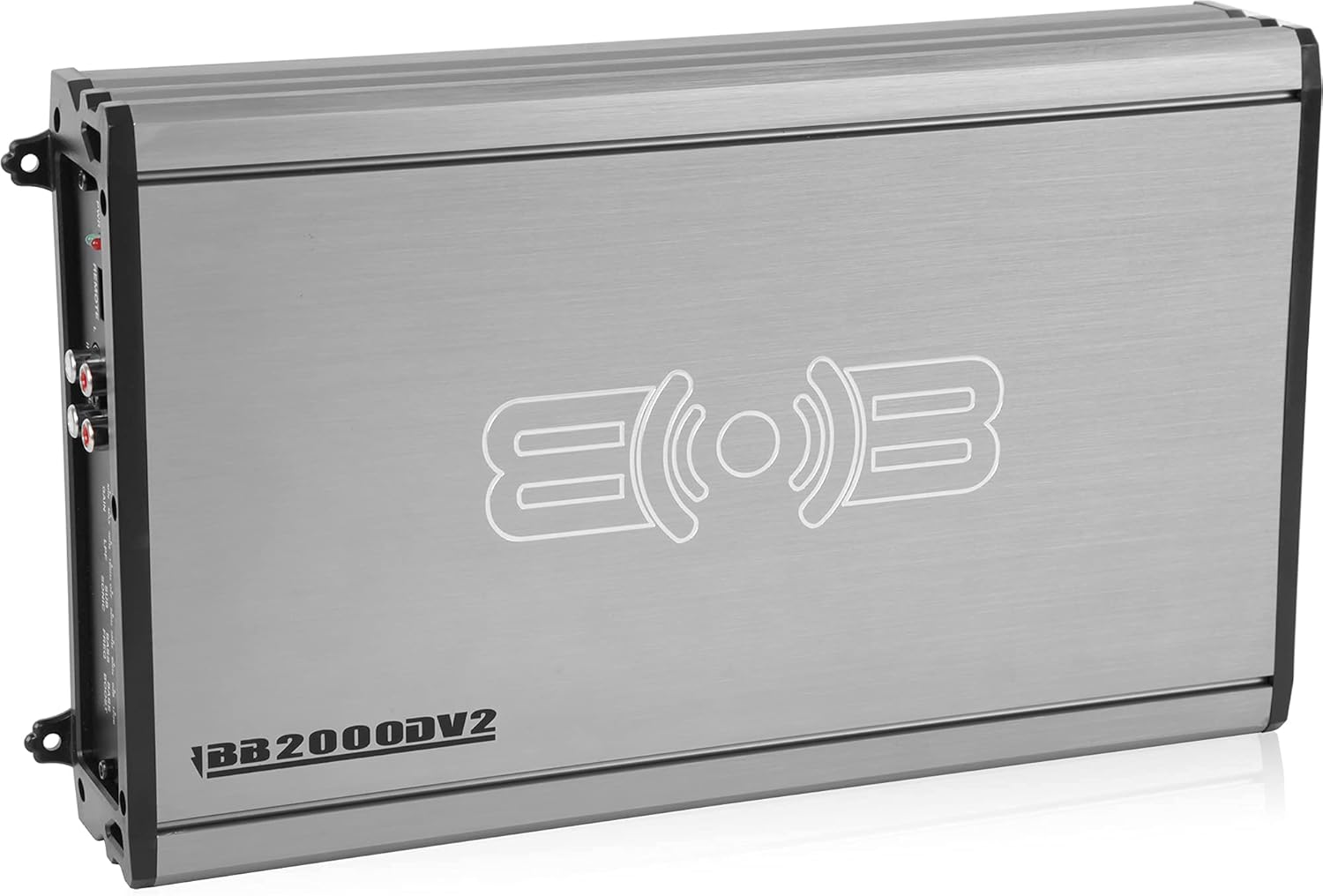 Belva BB200ABv2 500W Peak Monoblock Car Amplifier, Class A/B, 2-Ohm Stable, 200W RMS at 4Ω, 500W RMS at 2Ω, Adjustable Gain, Low-Pass Filter, Bass Boost, Remote Bass Knob