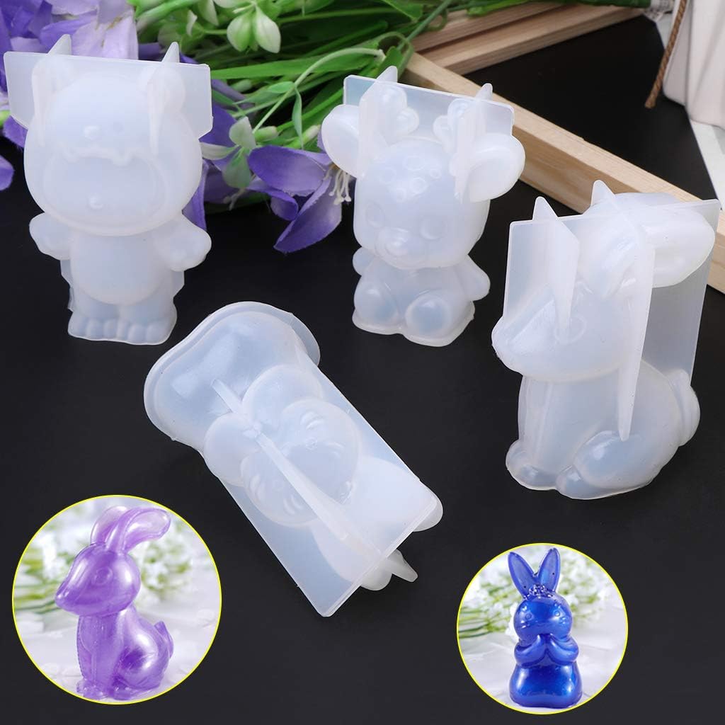 3D Cute Deer Molds Jewelry Pendan Tool Silicone Mold Craft Epoxy Resin Mold Home Fondant Cake Decoration Gift image 2