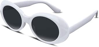 FEISEDY White Oval Clout Goggles for Women and Men