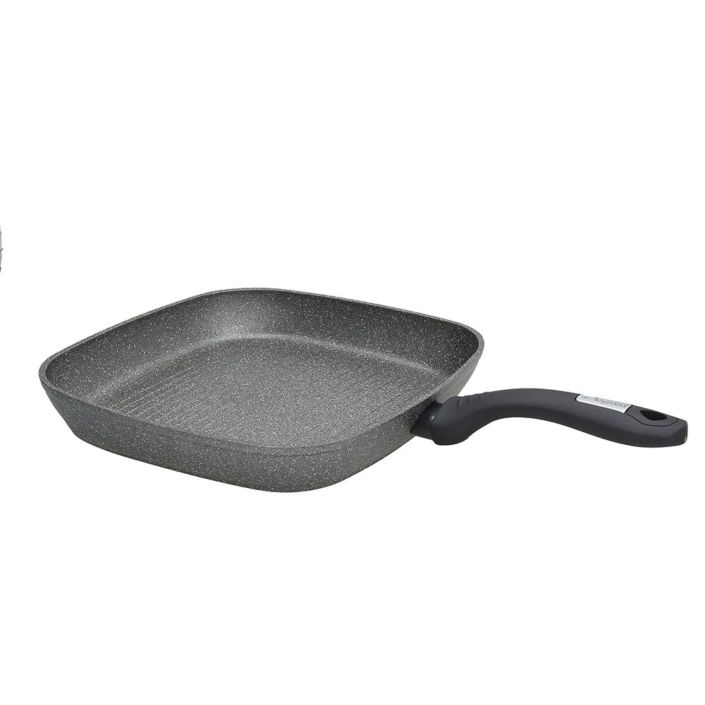 Tognana Mythos Square Grill with 1 Fixed Handle, Aluminium, Grey