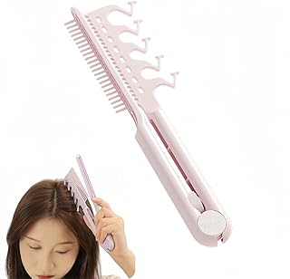 2-in-1 Self Hair Parting & Scalp Lifting, Self-Parting & Root Lifting Comb,DIY Layered Hairstyles for Home, The Ultimate Styling Tool for Thin Hair and Updos (Pink)