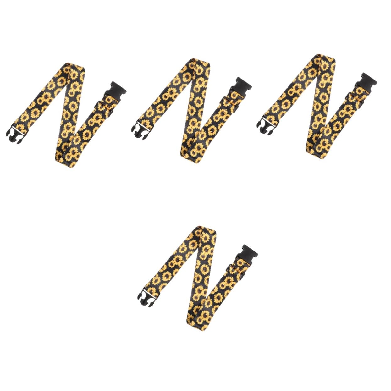 4stücke Verstellbare Gepäckgurte Mit Blumenmuster Luggage Strap Für Sicheres Für Koffer Und Reisetaschen Einfach Zu Bedienen Langlebig Und Wiederverwendbar