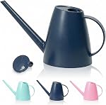 Bamworld Watering Can for Indoor Plants Long Spout Watering Cans for Garden Plants Indoor Outdoor Small Water Can for House Flower 1.8L 60oz 1/2 Gallon(Deep Blue)